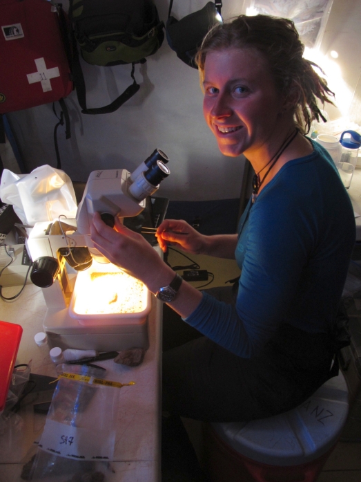 Kristi Bennet - Masters student researching Antarctic springtails
